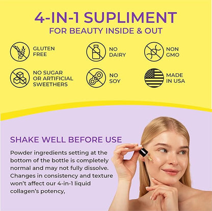 Liquid Collagen Supplements for Women 10000mcg Collagen 5000 mcg 5000 mcg 5000 mcg 2fl oz