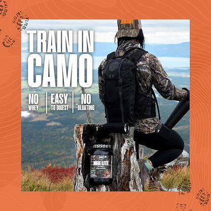 REDCON1 x Mossy Oak MRE Lite Whole Food Protein Powder, Chocolate Moose - Low Carb & Whey Free Meal Replacement with Animal Protein Blends - Easy to Digest Supplement Made with MCT Oils (30 Servings)