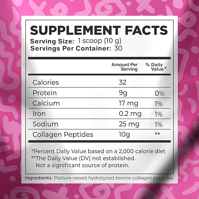 Collagen Peptides Powder for Women Hydrolyzed 10 Oz