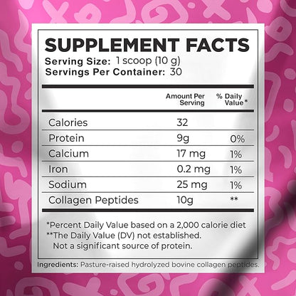 Collagen Peptides Powder for Women Hydrolyzed 10 Oz