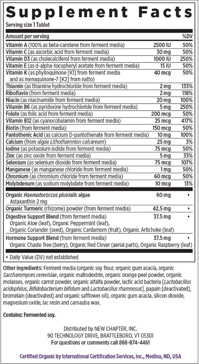 New Chapter Multivitamin for Women 50 Plus 55+ with 24 ct
