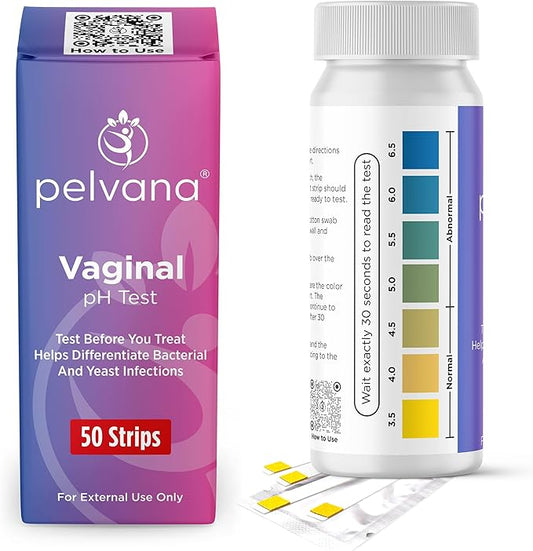 Pelvana Vaginal pH Balance Test Strips 50 Tests