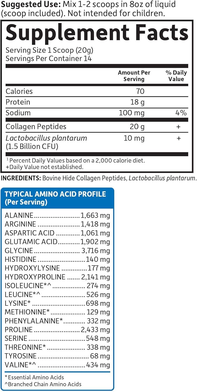 Garden of Life Grass Fed Collagen 14 Servings.