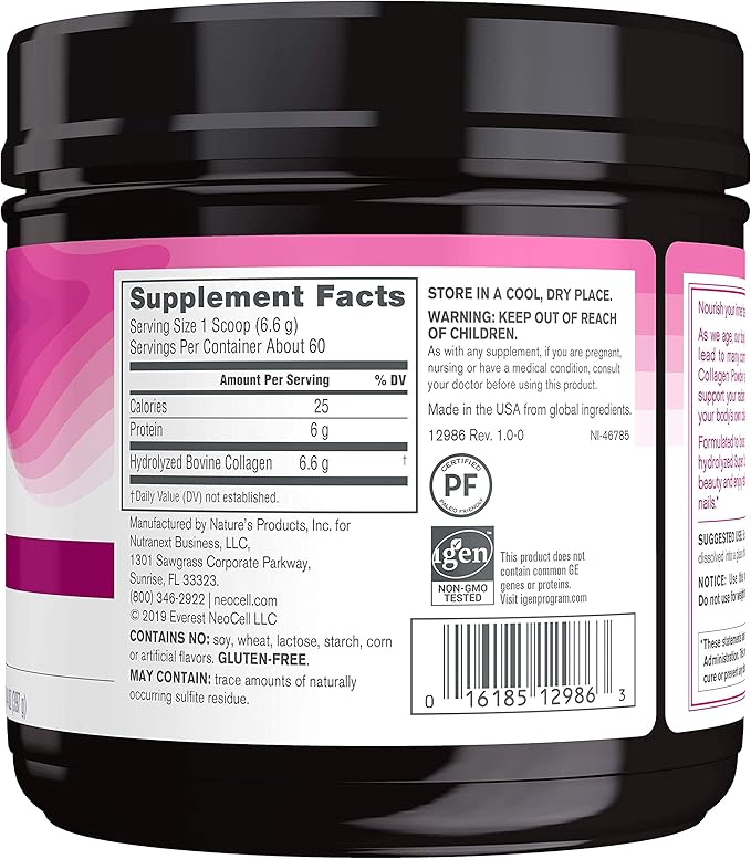 Neocell Super Collagen Powder A 6,600mg 1 & 3 - 7 Ounces