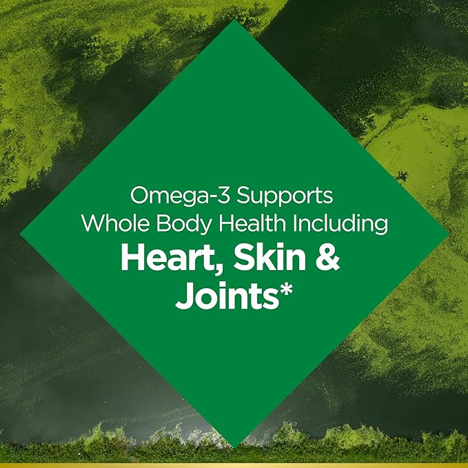 Nature's Bounty Plant-Based Omega-3, Supports Heart, 520mg Omega-3, Omega-3, 30 30 Softgels