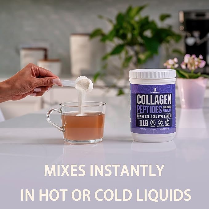 Collagen Peptides Powder for Women Hydrolyzed 1Lb
