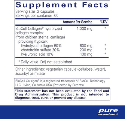 Pure Encapsulations Collagen JS 1,000 mg 120 Capsules