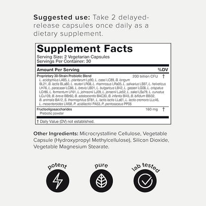 Toniiq 200 Billion CFU Probiotic Supplement 30 Verified