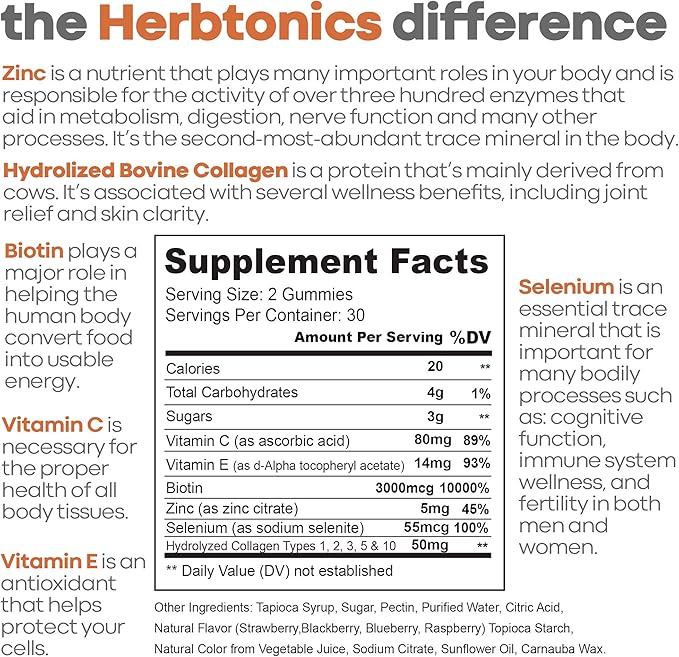 Herbtonics Multi Collagen for Women 60 Gummies