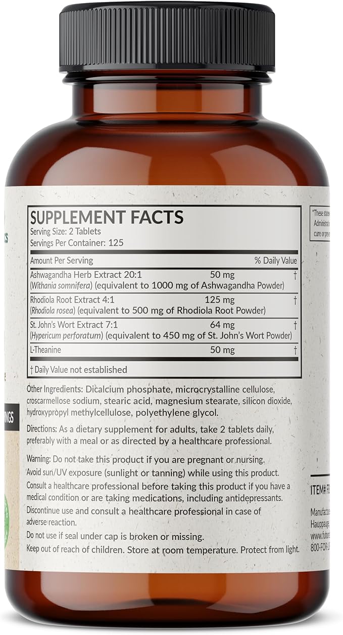 Futurebiotics Chill Pill + Ashwagandha, Rhodiola, 2000 MG 250 Vegetarian