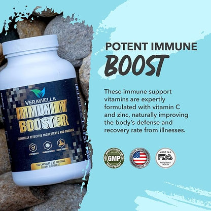 Immune Booster, Immune Support Pills 180 Capsules (90 Servings)