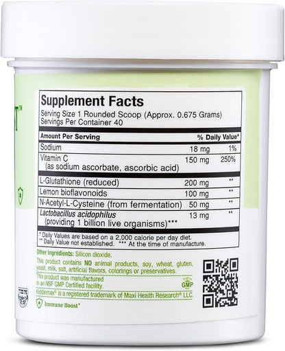 Maxi Health Kiddie Boost - Multivitamins - Children's Immune Support - Powder - Kosher, 0.95 Oz