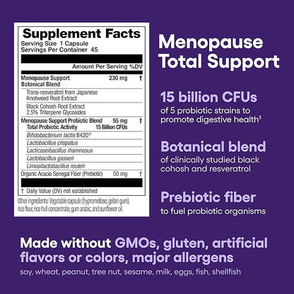 Physician's CHOICE Menopause Probiotic Supplement for Women 45ct