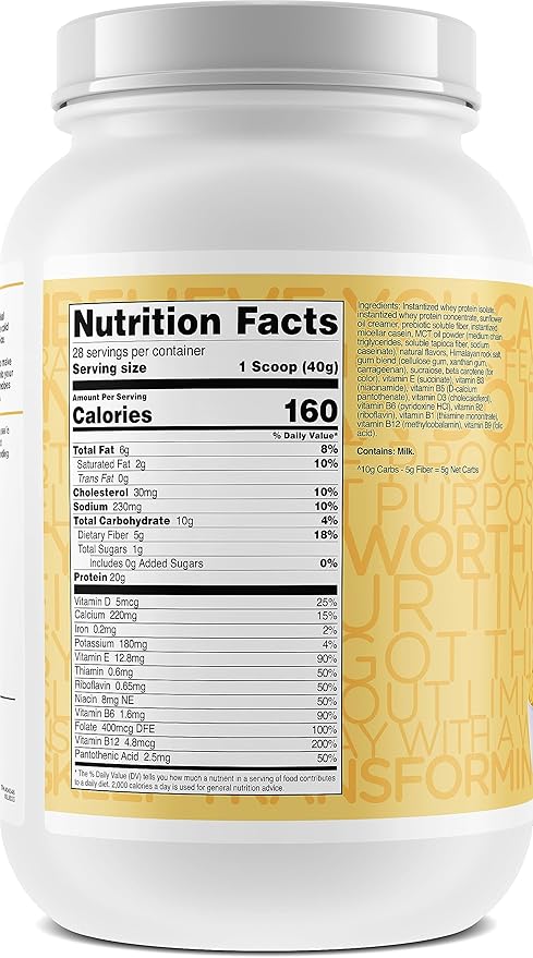 TransformHQ Meal Replacement Shake Powder 28