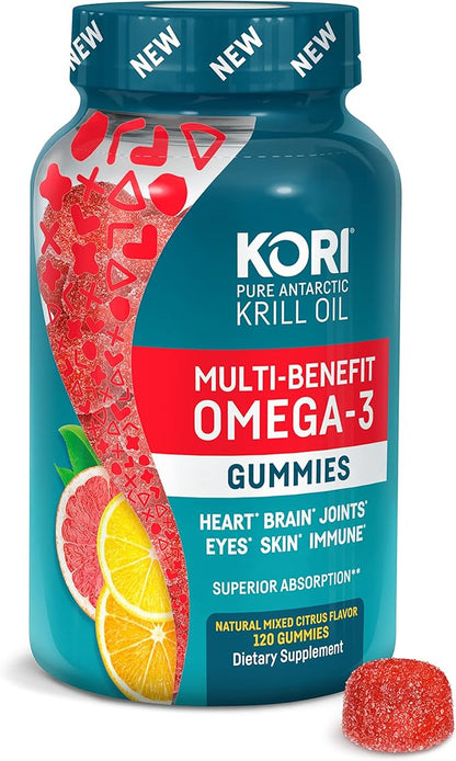Kori Multi-Benefit Omega-3 Gummies| Heart, Brain,