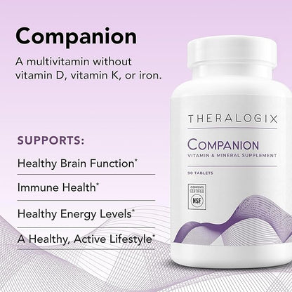 Theralogix Companion Multivitamin & Mineral Supplement 90-Day Supply 90 Tablets