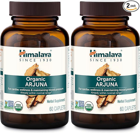 Himalaya Organic Arjuna, Blood Pressure Supplement 700mg, 60 60 Count 2)