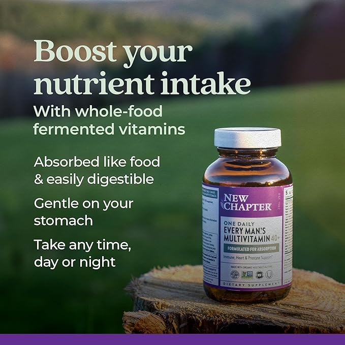 New Chapter Men's Multivitamin 40 Plus 40+, Made 48 ct
