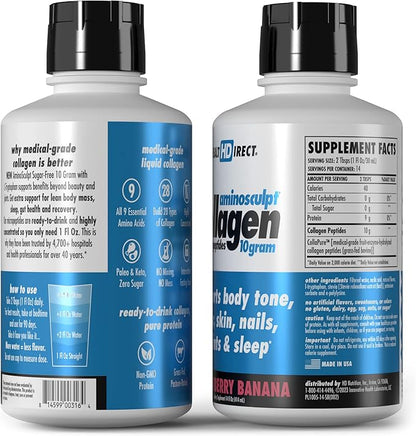 HEALTH DIRECT – AminoSculpt Liquid Collagen 14 FL 14 Servings 10 Grams
