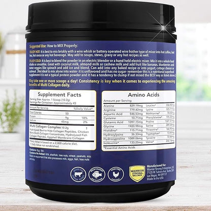 Pure Hydrolyzed Multi Collagen Protein Powder,