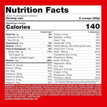 Naturade Total Soy Protein Powder 13g Plant 140 Calories (15 Servings)