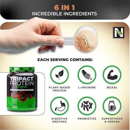 TRIPACT Vegan Protein Powder, for Vegan 20 Servings