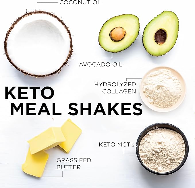 Keto Science Ketogenic Meal Shake Chocolate Dietary Supplement, Rich in MCTs and Protein, Packed with Collagen, Vitamins and Minerals, Keto and Paleo Friendly, Weight Loss, (14 servings), 20.49 Oz