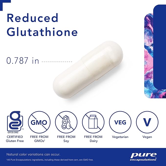 Pure Encapsulations Reduced Glutathione 120 Capsules