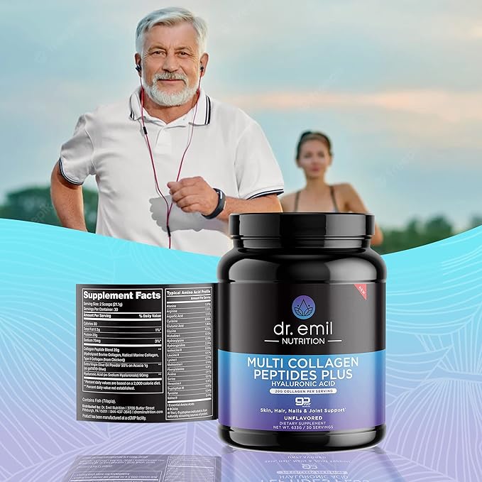 DR. EMIL NUTRITION Multi Collagen Peptides Powder 20g of 30 Servings