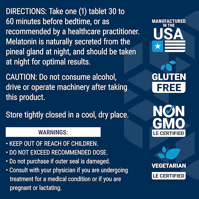 Life Extension Melatonin 6 Hour Timed 300 mcg, 100 Tablets