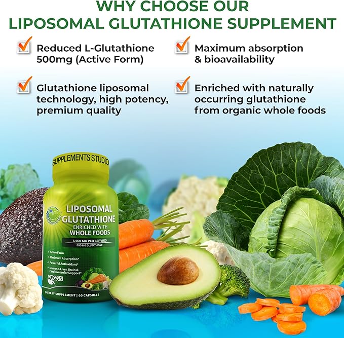 Liposomal Glutathione 500mg 60 count