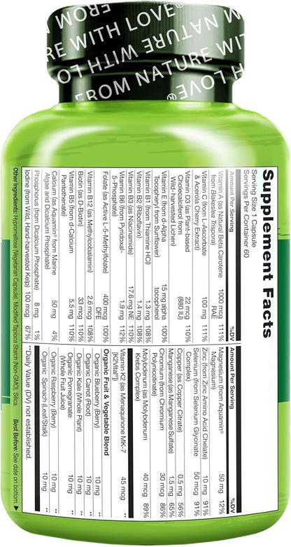 NATURELO One Daily Multivitamin for Men 60 Capsules 2 Month