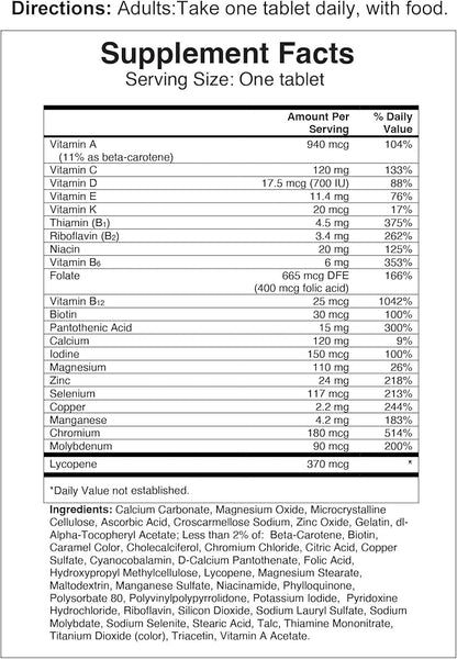 One-A-Day Men's Multivitamin 50+ Daily Essentials 50 Plus 150 Count