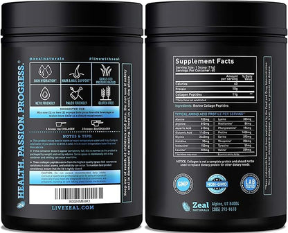Pure Collagen Peptides Powder (11g 60 Servings)