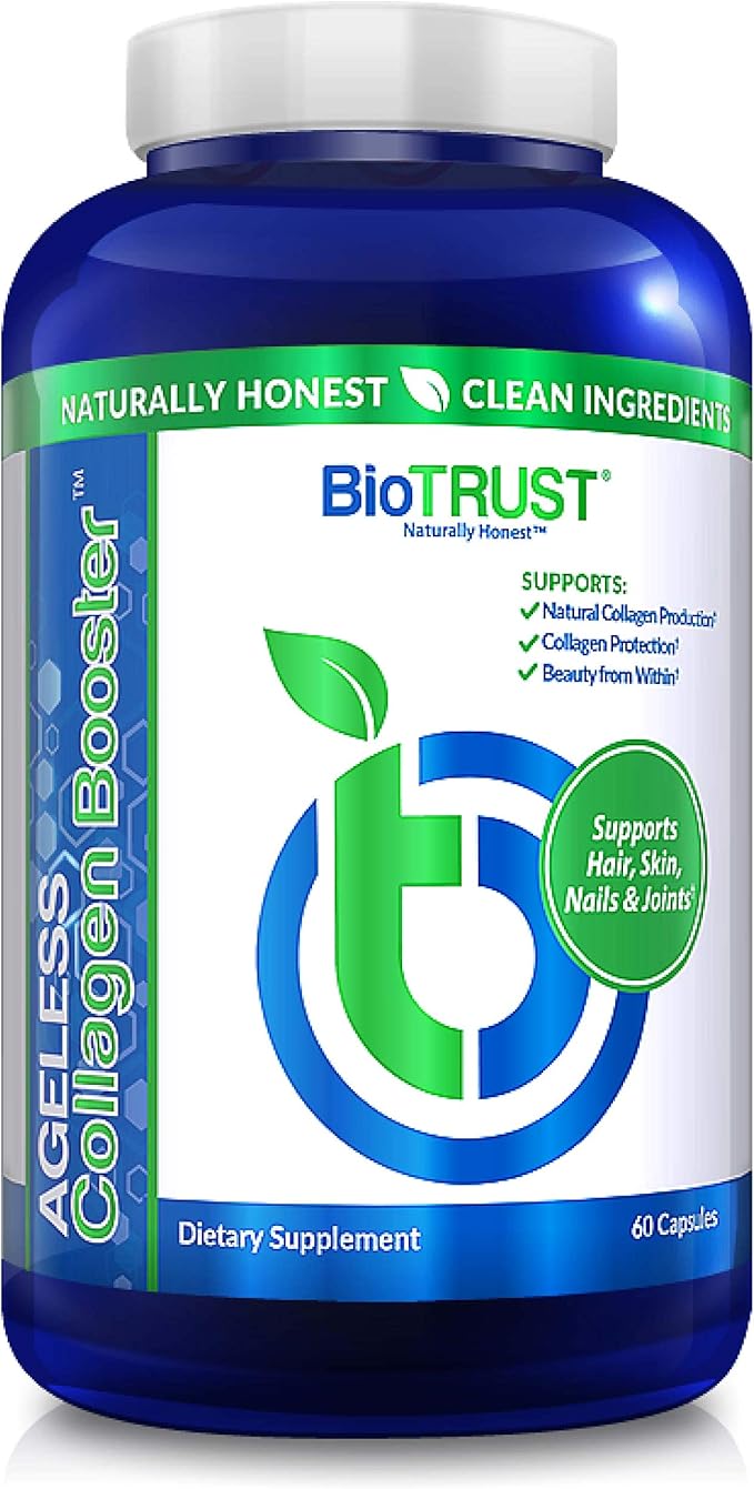 BioTrust Ageless Collagen Booster, Powerfully Support 60 Capsules (30 Servings)