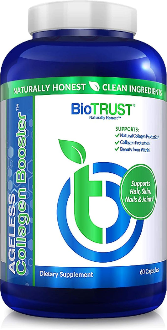 BioTrust Ageless Collagen Booster, Powerfully Support 60 Capsules (30 Servings)