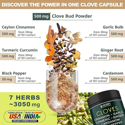 7in1 Clove Supplement Rich in Vitamins 100 Caps