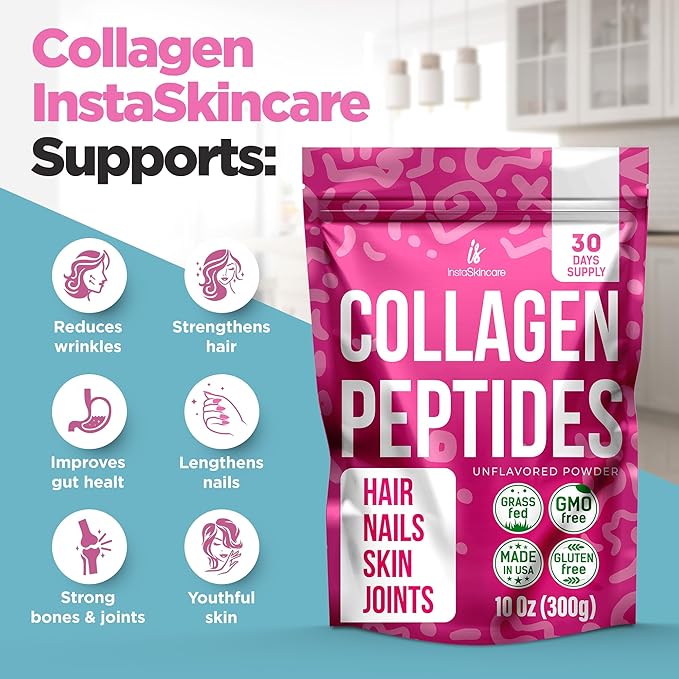 Collagen Peptides Powder for Women Hydrolyzed 10 Oz