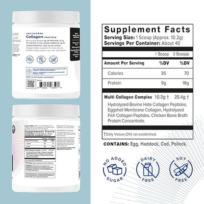 Organifi Unflavored Collagen Powder 40 Servings