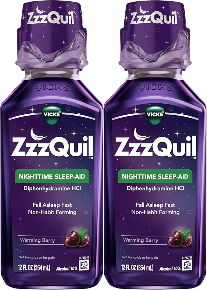 ZzzQuil, Sleep Aid, Nighttime Sleep Aid 50 mg 12 FL 2)
