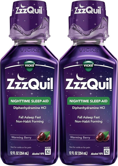 ZzzQuil, Sleep Aid, Nighttime Sleep Aid 50 mg 12 FL 2)