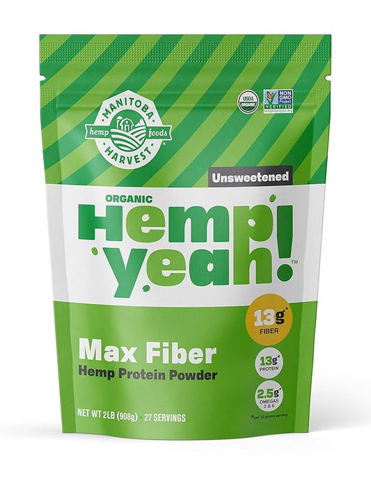 Manitoba Harvest Hemp Yeah! Organic Max 32oz; with 13g of 13g Protein 2.5g Omegas 3&6 per