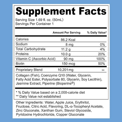 Marine Collagen Liquid, Collagen Drink, Marine 1.69 Fl 30), Collagen