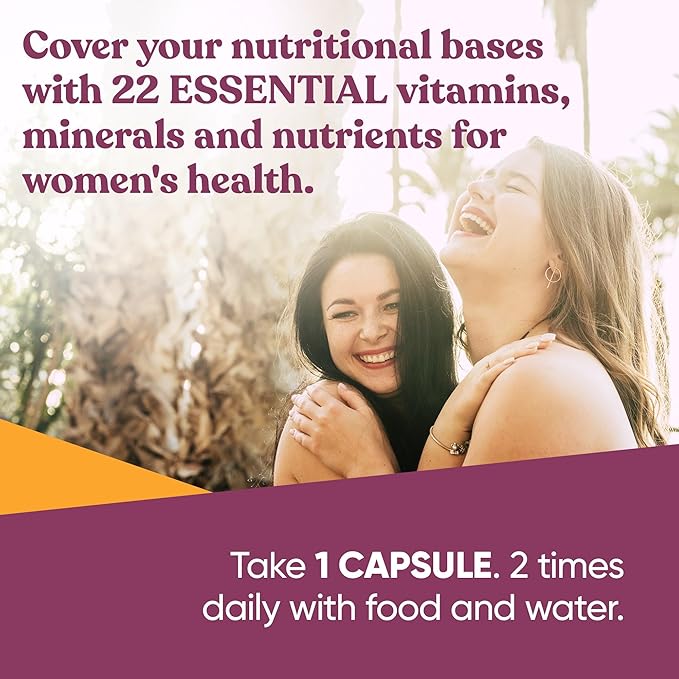 Next Gen Multivitamin for Women – 22 Optimized B6 and 60 Vegetarian
