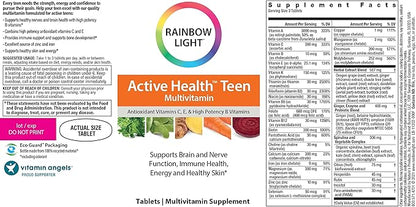 Rainbow Light Multivitamin for Teens, Vitamin 90 Tablets
