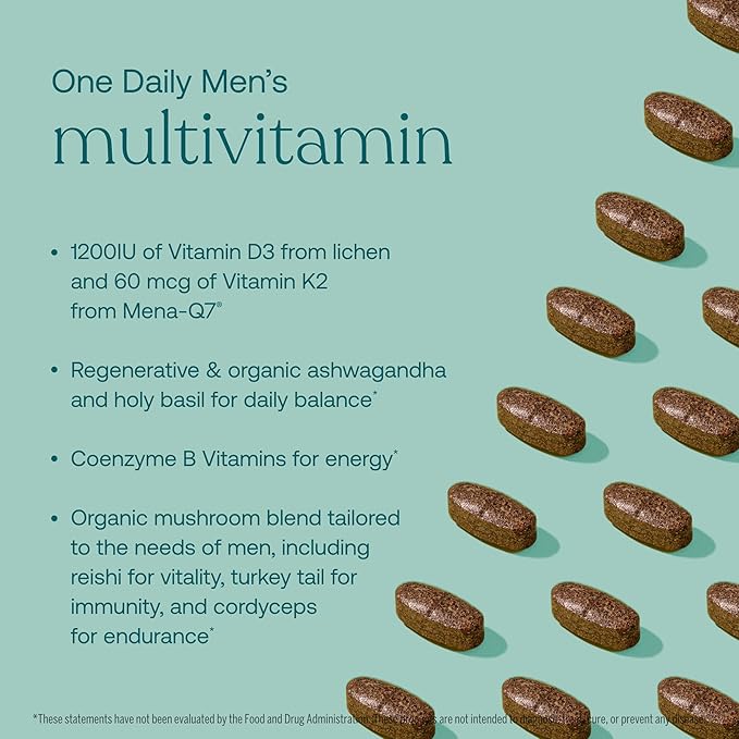True Grace One Daily Men’s Multivitamin 60 Vegan