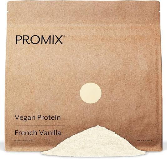 Promix Plant-Based Vegan Protein Powder, Vanilla 2.5lb Bulk B-12 -