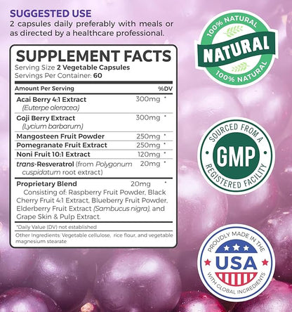 Super Antioxidants Supplement 120 Capsules