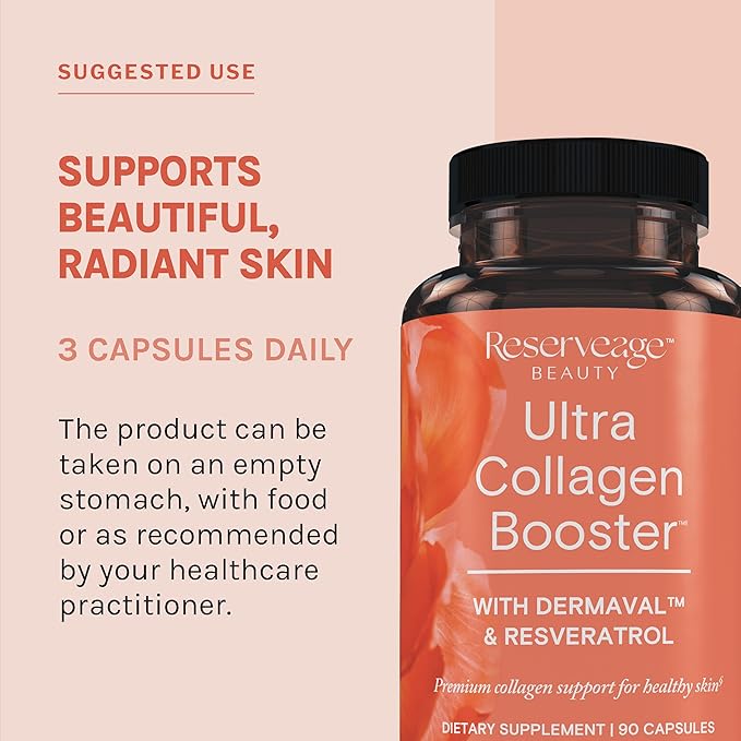 Reserveage, Ultra Collagen Booster, Skin Supplement, 90 Capsules