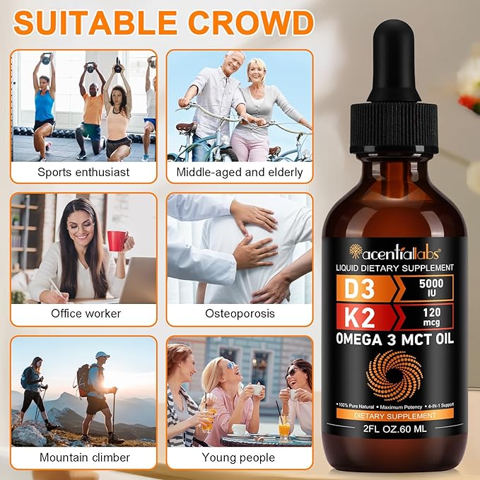 Liquid Vitamin D3 K2,Vitamin D Drops,Vitamin D3 K2,Liquid Vitamin D,Vitamin D Liquid,Organic Vitamin D,D3 K2 Vitamin Supplement,Vitamin D3 and K2,D3 K2 Vitamin Supplement(1pack)
